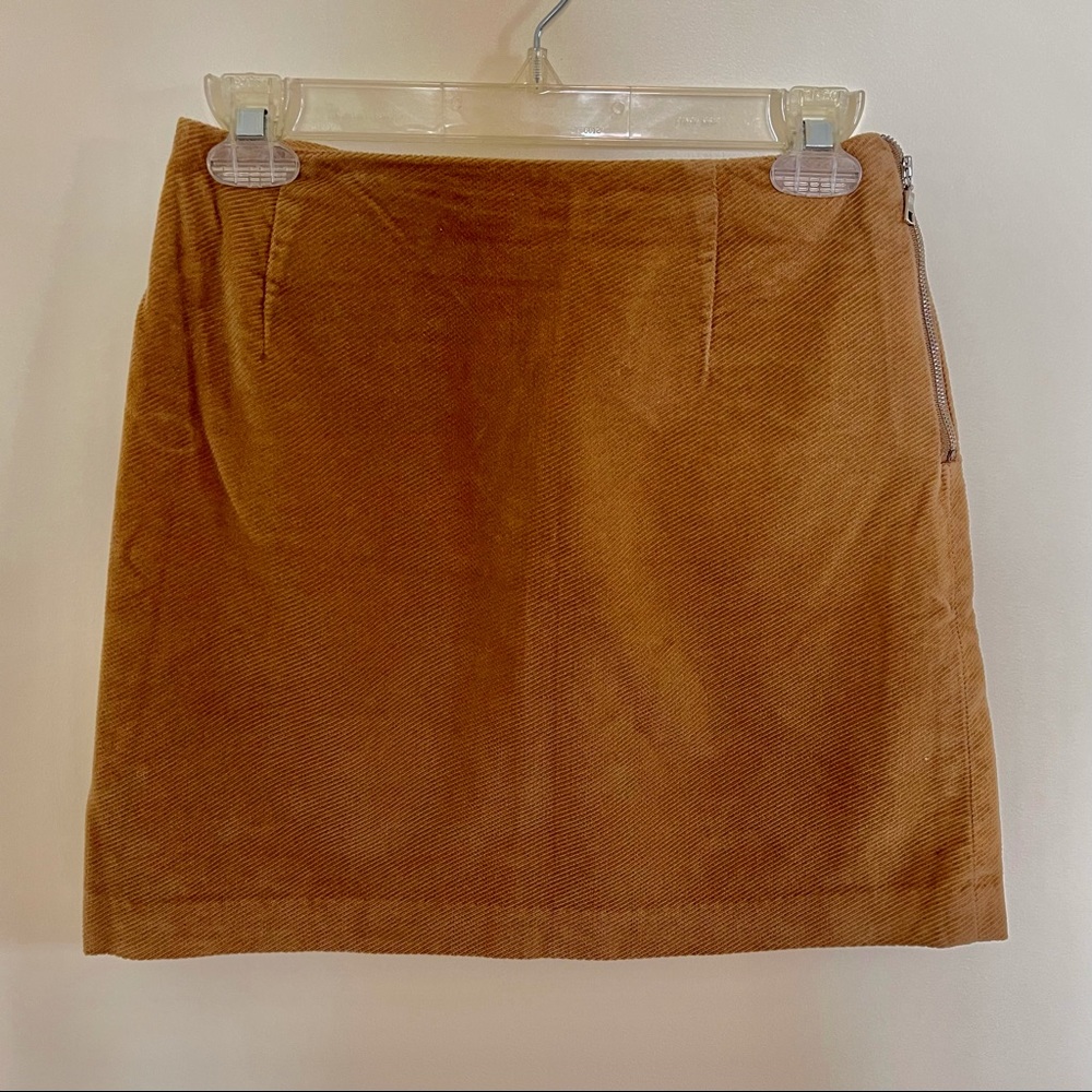 Banana Republic Corduroy Side Zip Mini Skirt